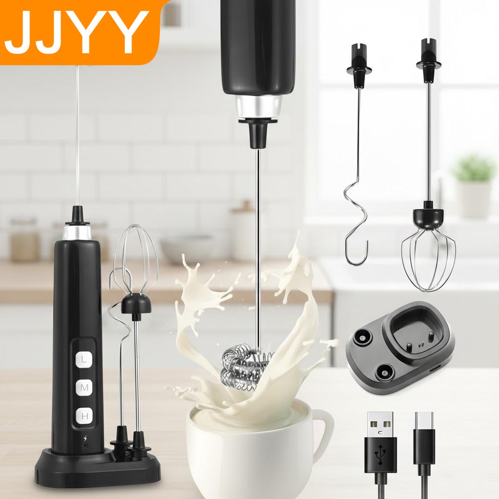 Electric Milk Frother Handheld - USB 충전식 휴대용 우유 거품기 미니